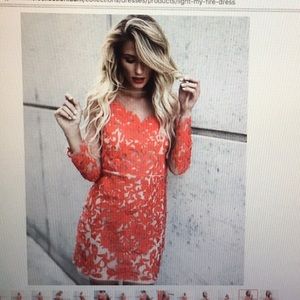 Red Lace Dress